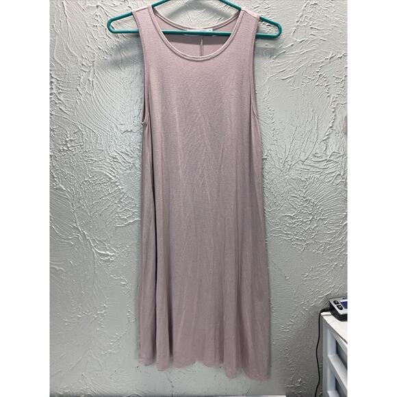 Double Zero Sporty Tank Dress Pink Sleeveless Shift Casual Womens Size Medium - Picture 1 of 5